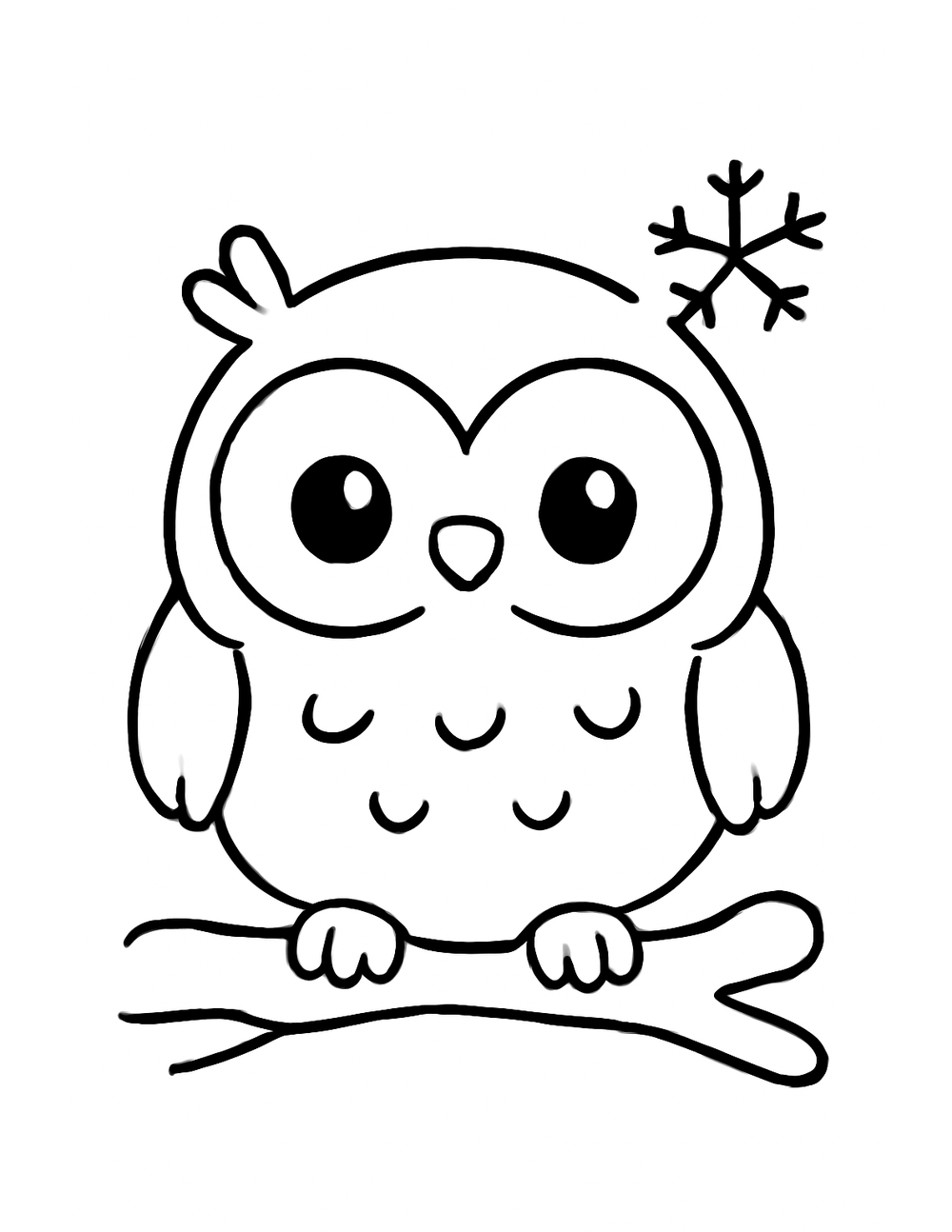 Free printable Arctic Animal coloring page – snowy owl