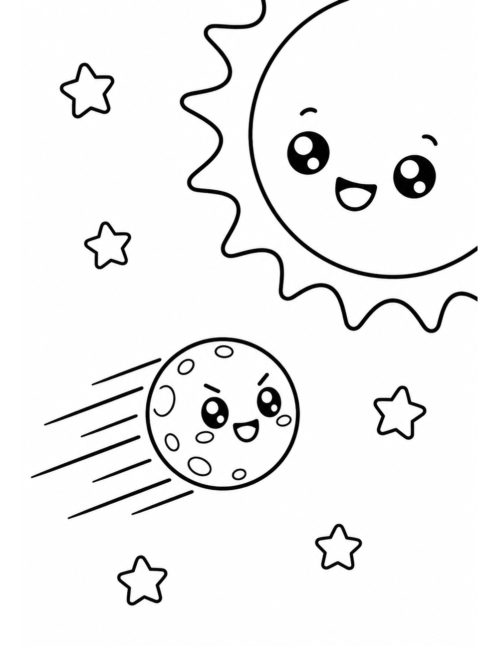 Free printable Planet coloring page – speedy mercury