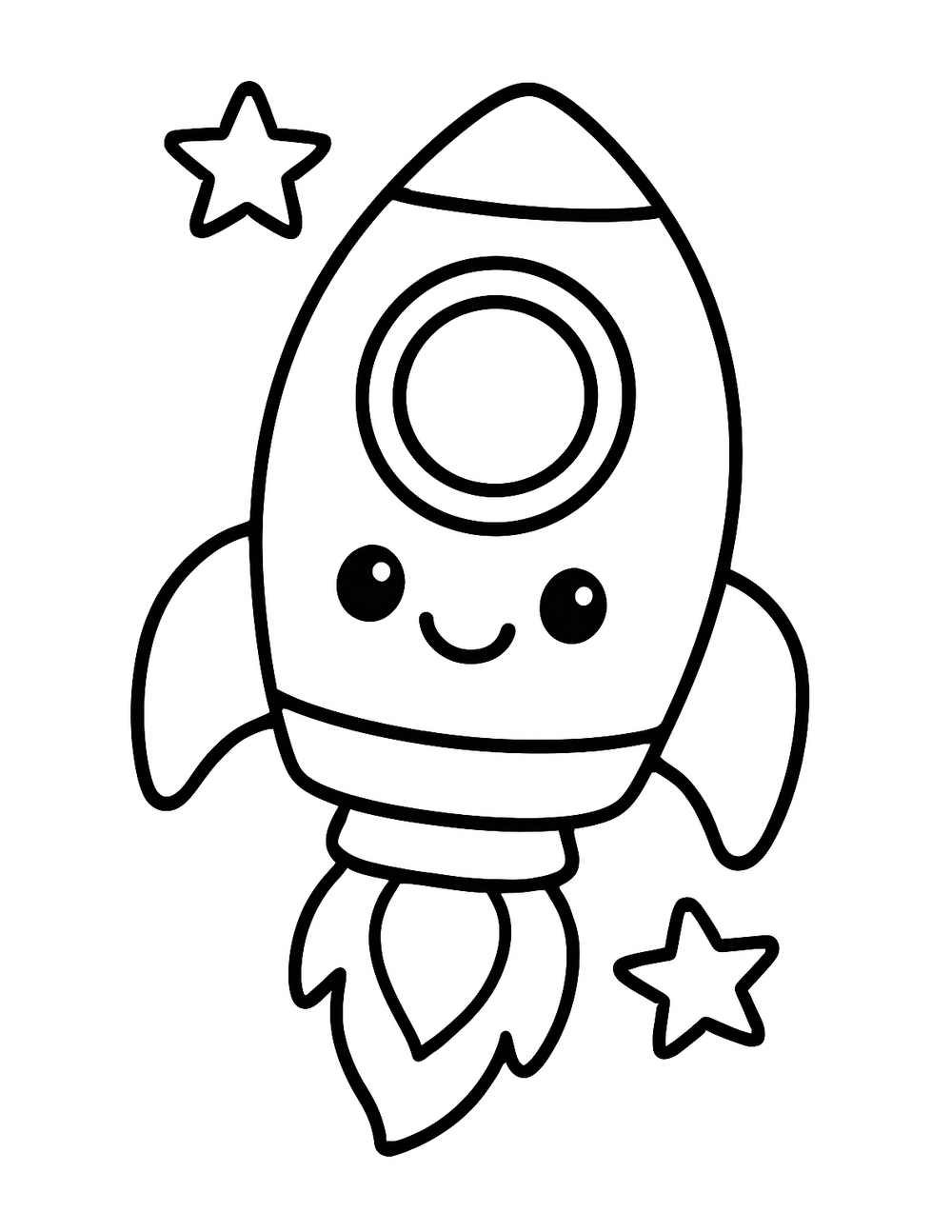 Free printable Rocket coloring page – retro tin rocket